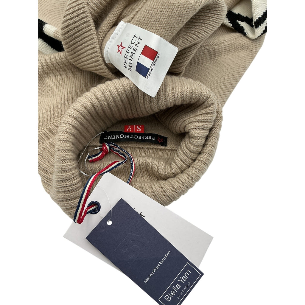 Perfect Moment 'Schild' Beige Merino Wool Sweater Size S