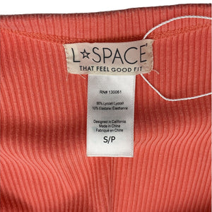 L Space Ribbed Pink Sandpiper Dress Size S