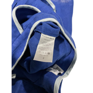 Matthew Bruch Tailored Blue Bound Pleated Shorts Size 3