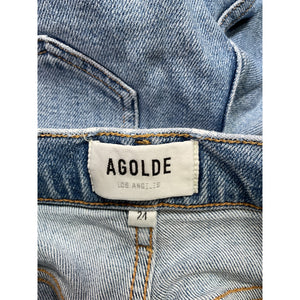 Agolde Pinch Waist Blue Cotton  Skinny Denim Jean Size 24