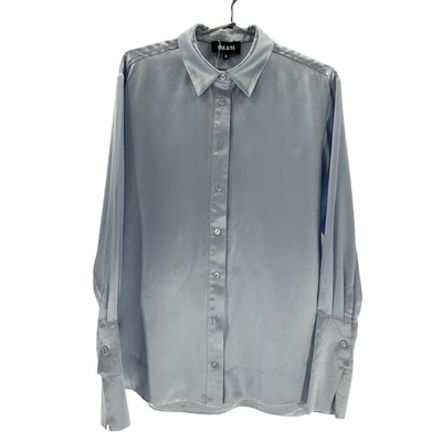 Ser.o.ya Satin Blue Zucker Shirt Size S