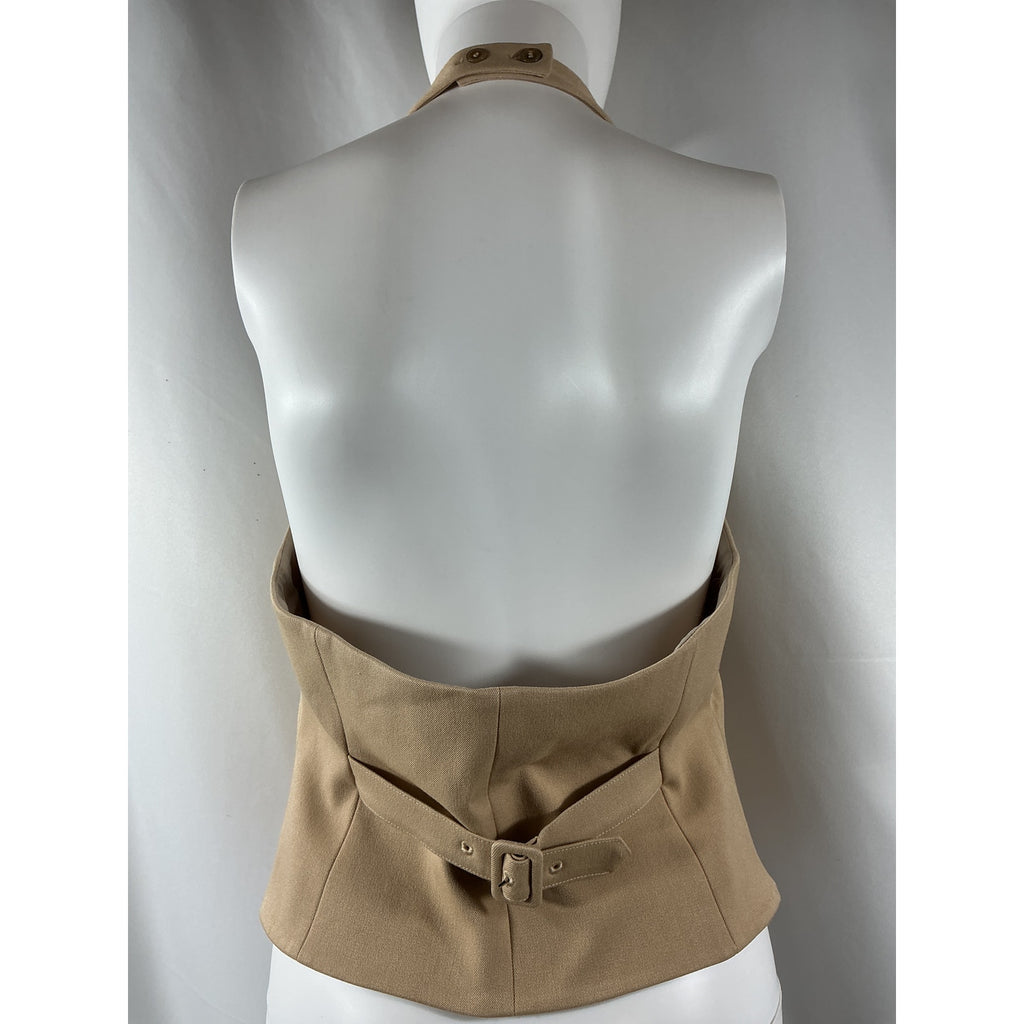 Favorite Daughter 'The Favorite' Beige Polyester Halter Vest Size M