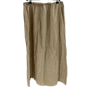 Toteme Minimalist Beige Crinkled Midi Skirt Size 32 EU / US 0