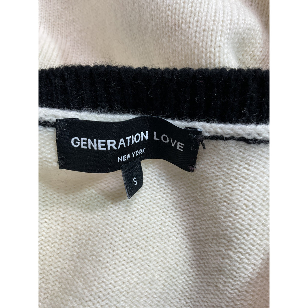 Generation Love 'Demi' White Chain Cardigan Size S