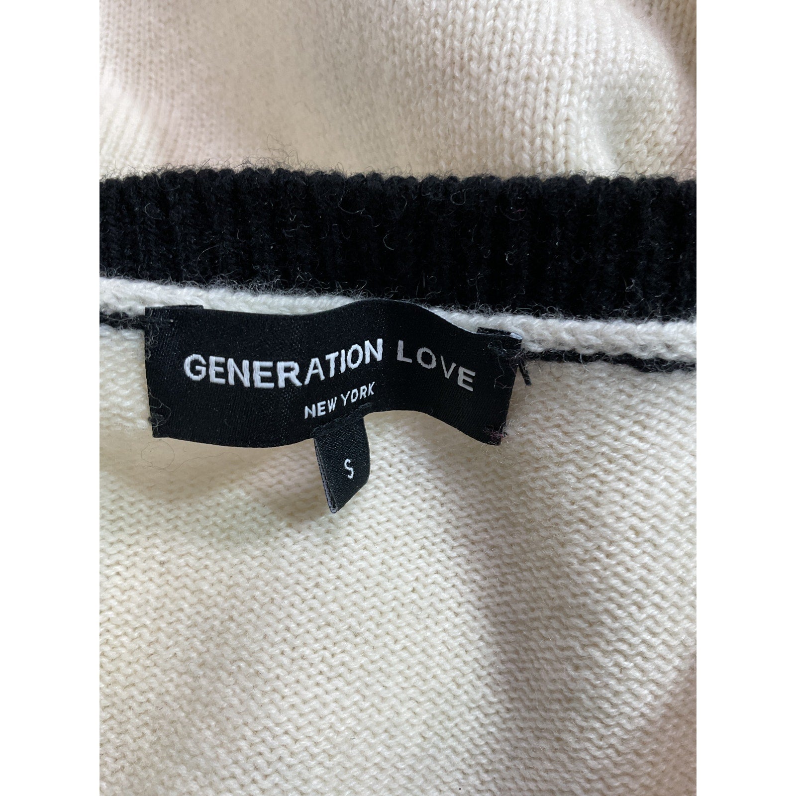 Generation Love 'Demi' White Chain Cardigan Size S