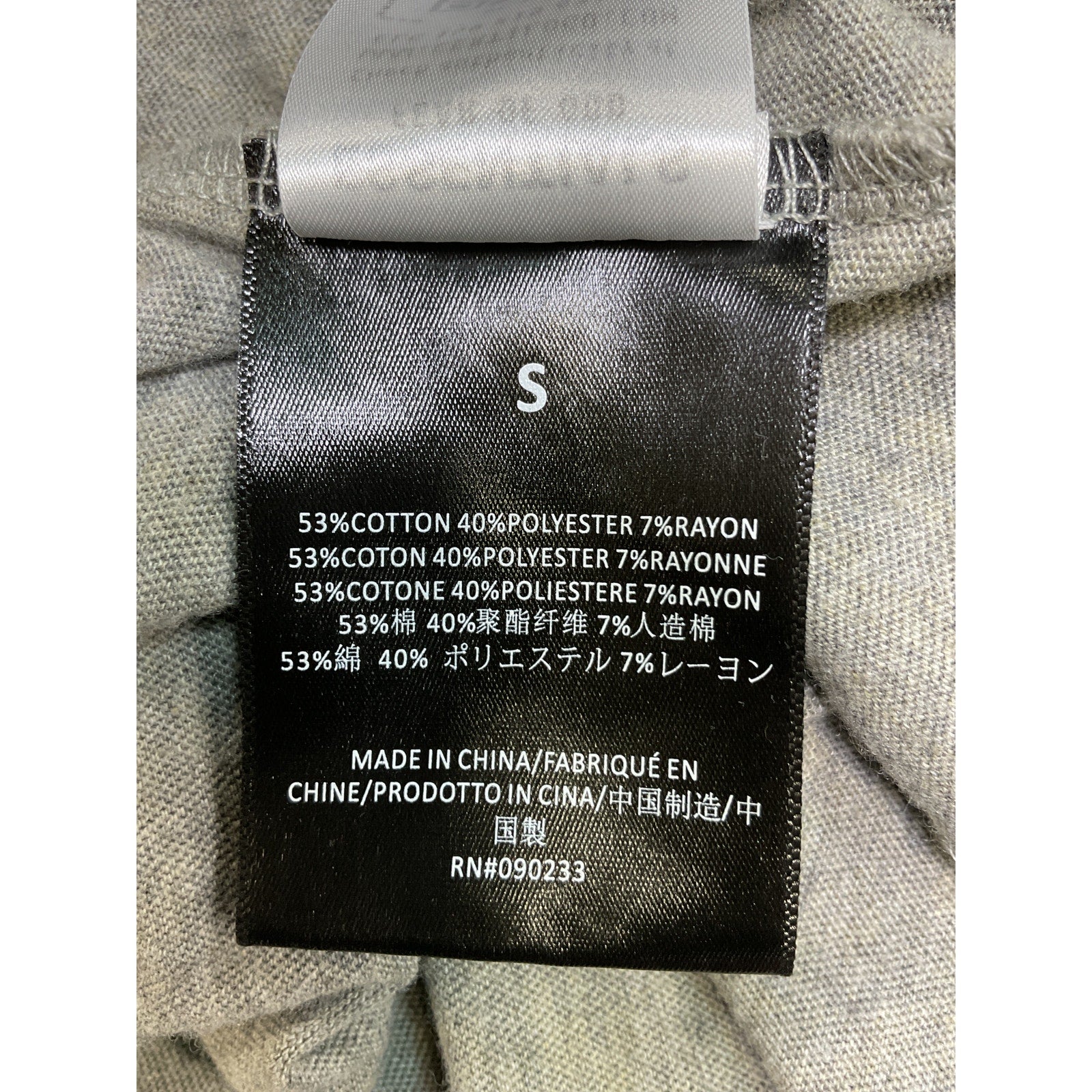 Fear Of God 'Essentials' Grey Cotton T-Shirt Dress Size S