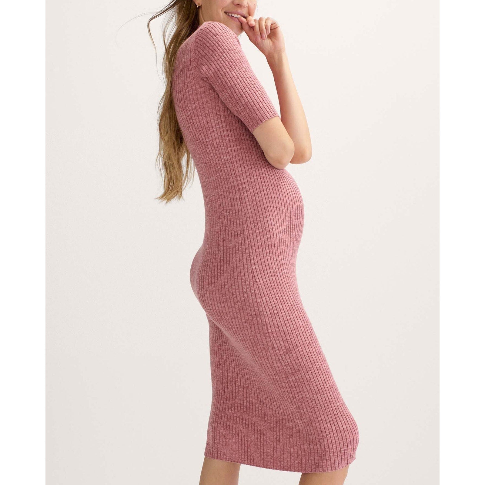 Hatch The 'Penelope' Pink Cotton Knit Dress Size 3