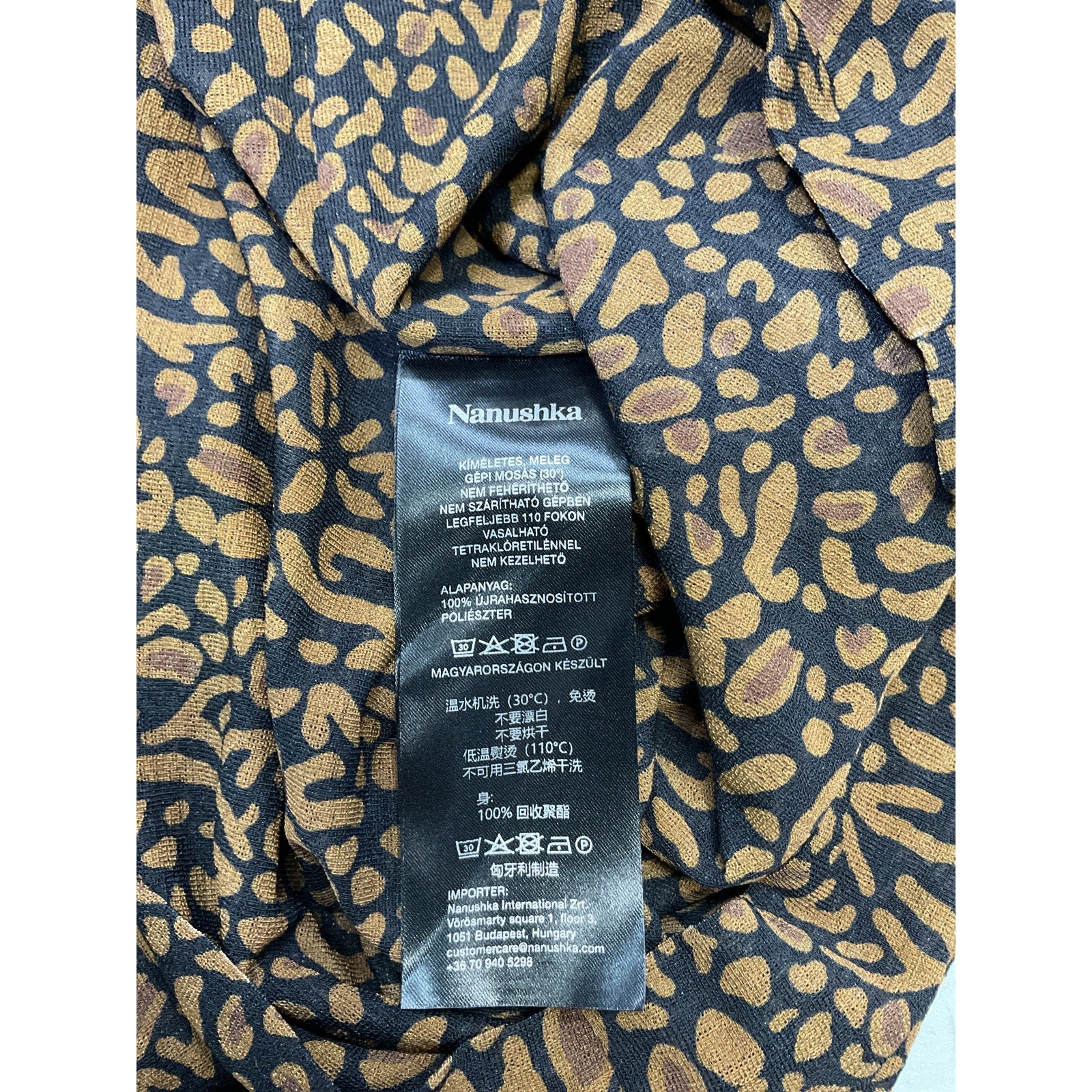 Nanushka 'Cathleen' Brown Dress Size XS - NWT
