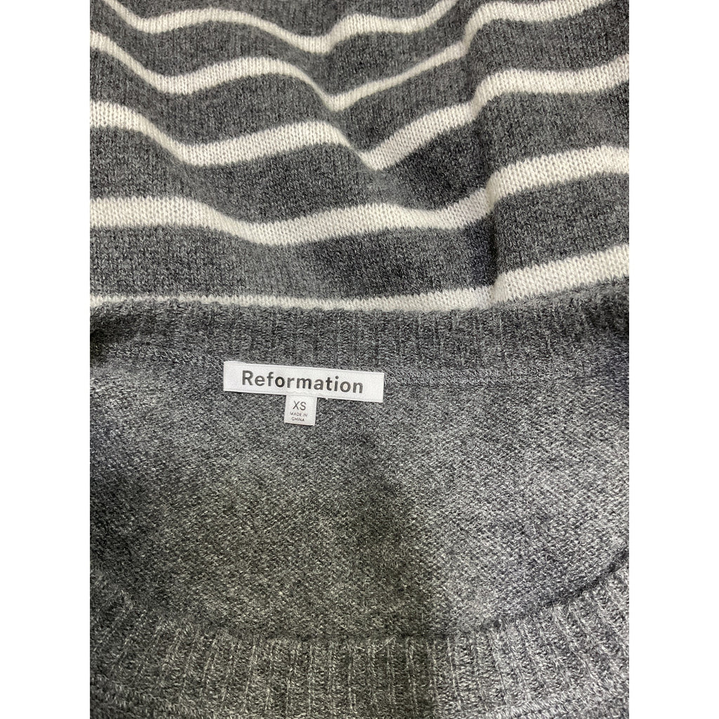 Reformation 'Boyfriend' Black Cashmere Sweater Size XS