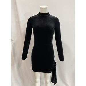 Likely 'Welcox' Black Velvet Dress Size 4 - NWT