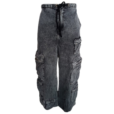 Grlfrnd Relaxed Sedgwick Romee Drawcord Cargo Pants Size S