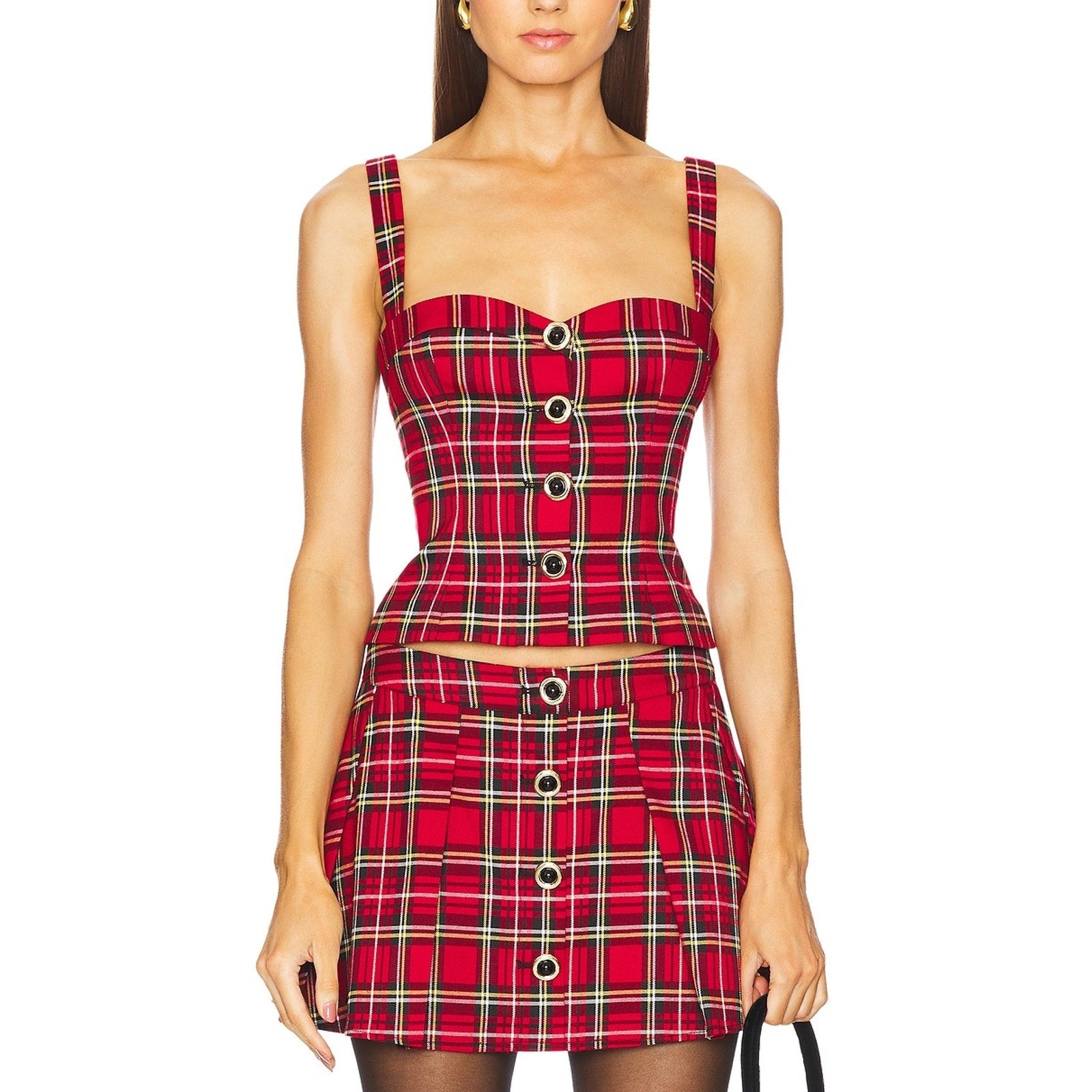 Majorelle 'Shane' Red Polyester Top Size XS