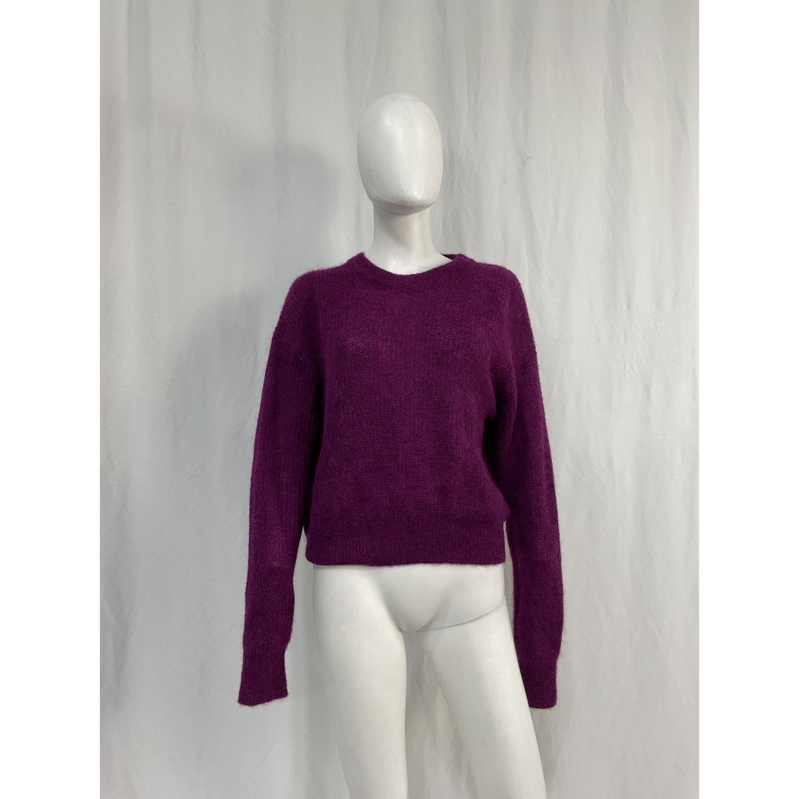 Veronica Beard 'Melinda' Purple Polyamide Crew-Neck Sweater Size M