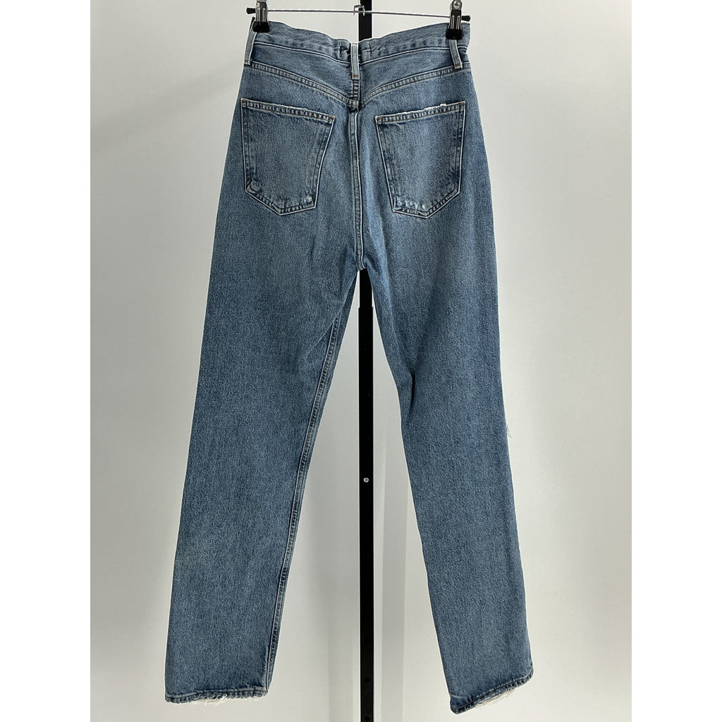 Agolde The 90'S Blue Cotton Pinch Waist Jeans Size 24