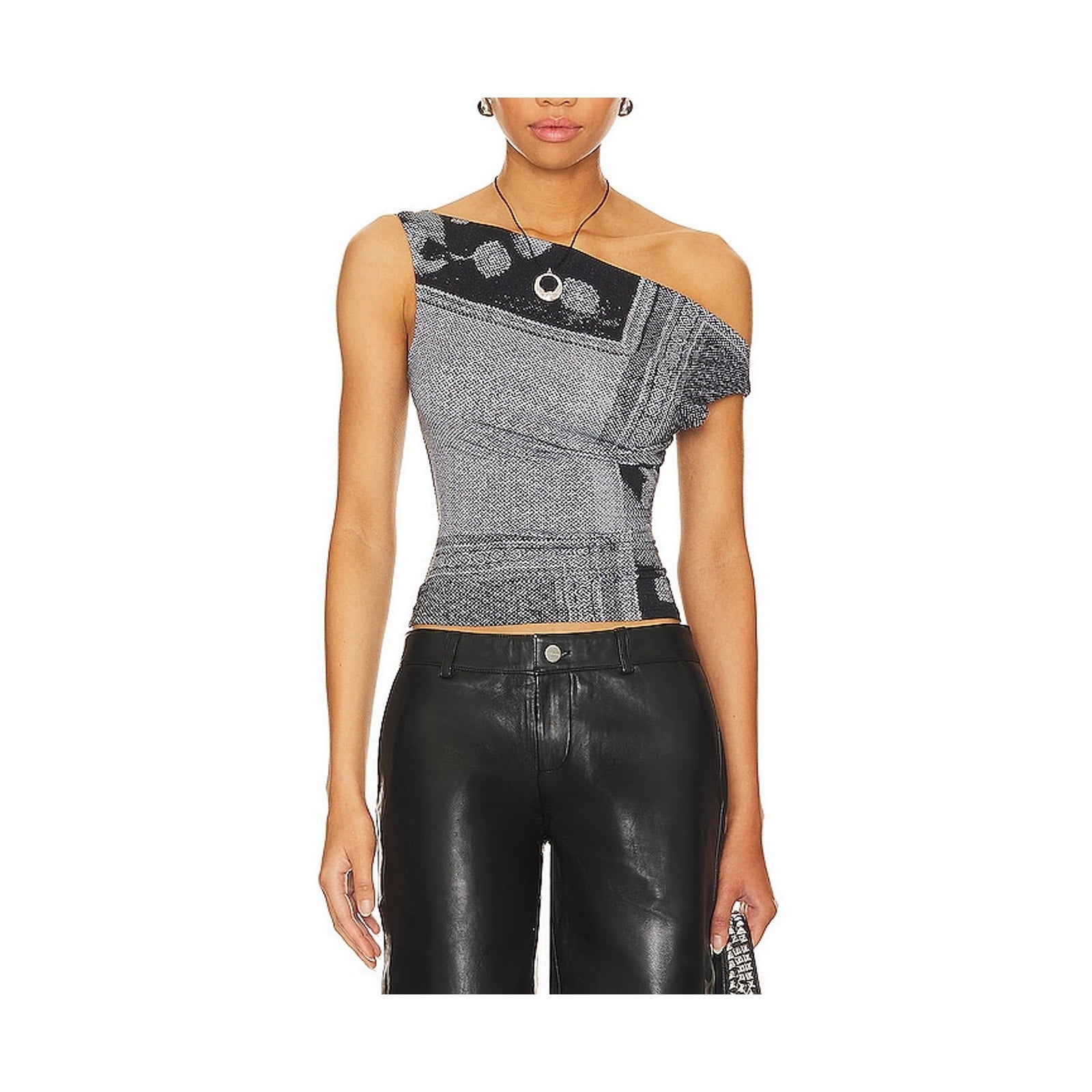 Miaou 'Lani' Grey Tencel Top Size XS