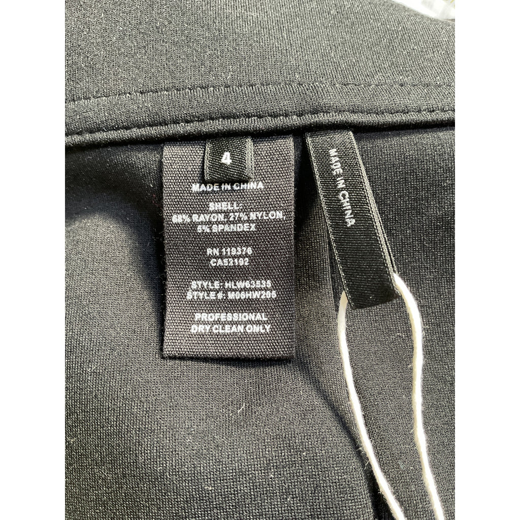 Helmut Lang Black Rayon Split-Hem Legging Pants Size 4