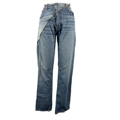 Eb Denim Zippered Blue Gemini Denim Jeans Size 25