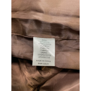 L'academie Longline Brown Marianna Coat Size XS