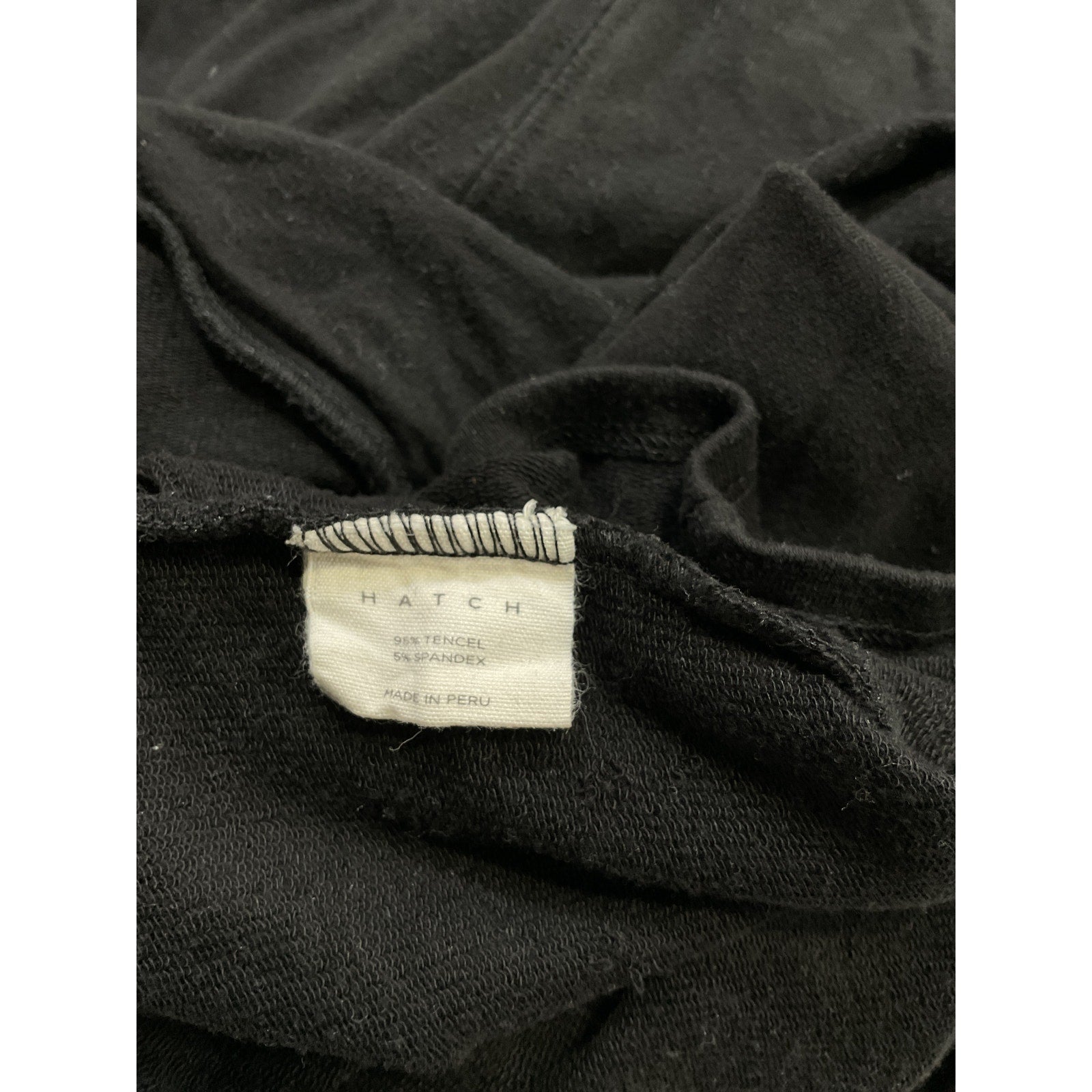 Hatch 'The Visitor' Black French Terry Maternity Dress Size OS