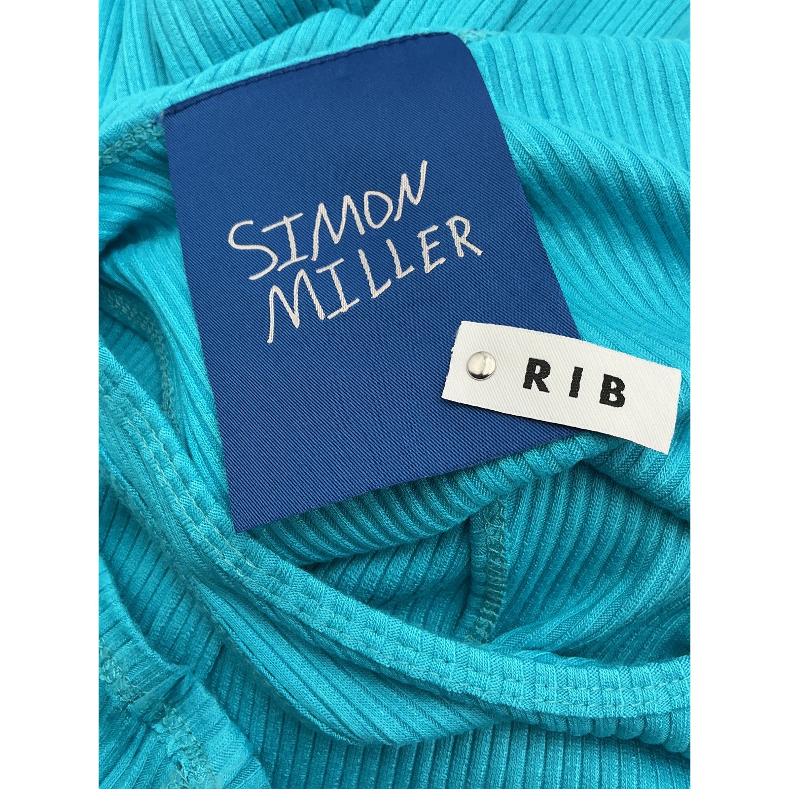 Simon Miller Fine Rib Blue Rayon Mawga Dress Size S