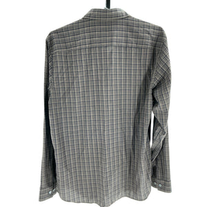 Theory Plaid Fossil Multi Irving Arch Flanella Dress Shirt Size M NWT