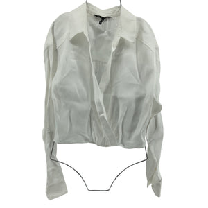 Marissa Webb Relaxed White Maxwell Linen Blouse Size M