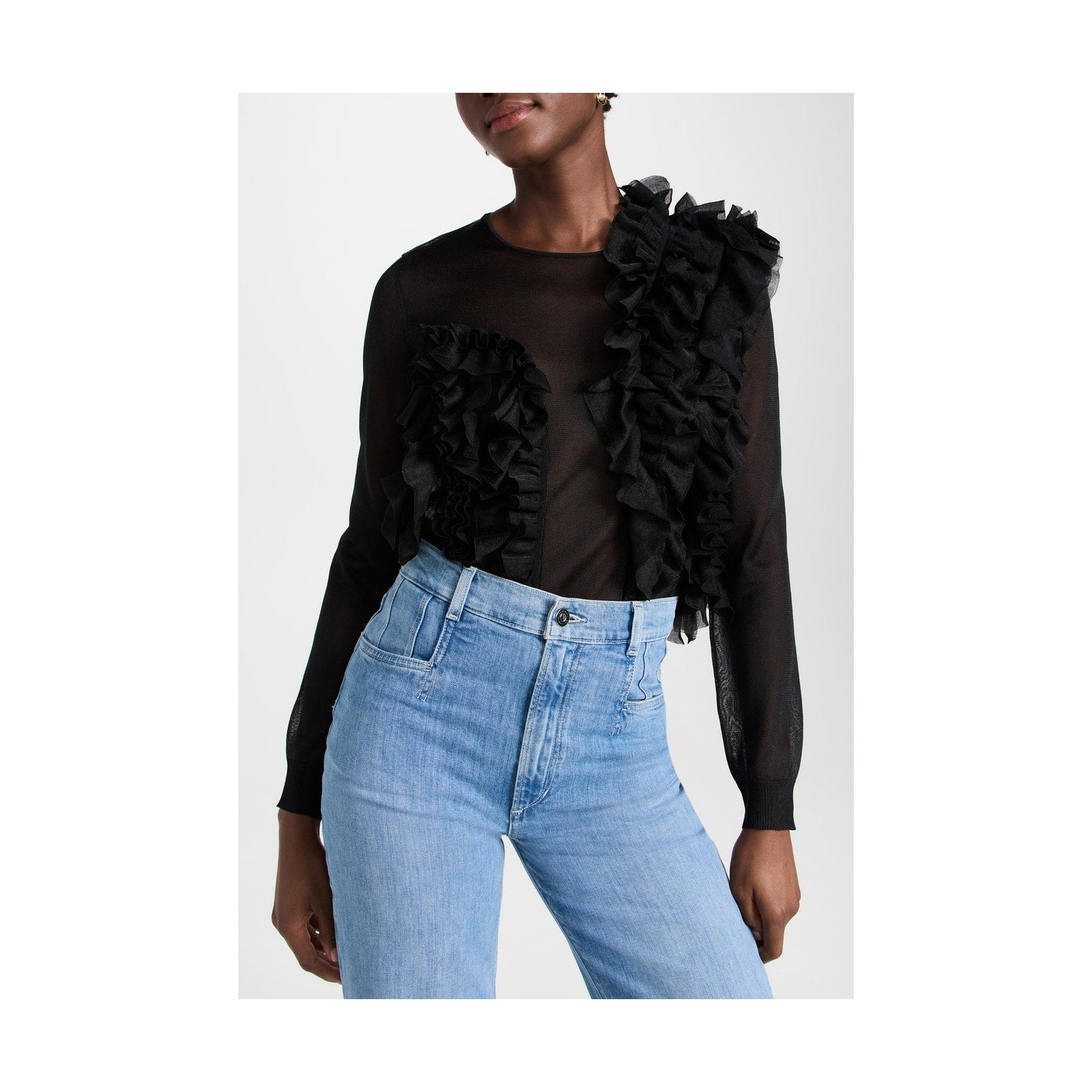 Ulla Johnson 'Theodora' Black Pullover Sweater Size M
