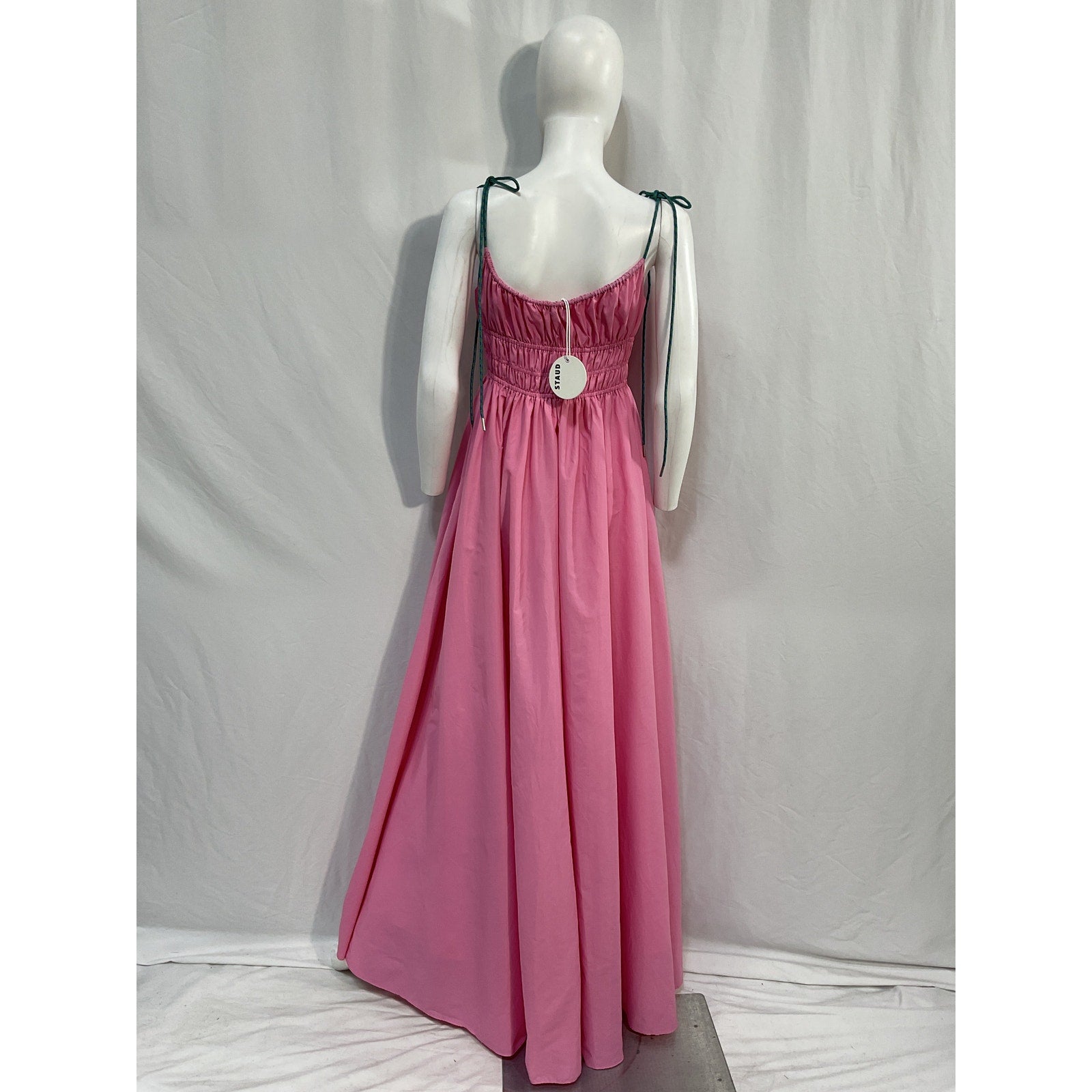 Staud Sleeveless Pink Bow Dress Size M - NWT