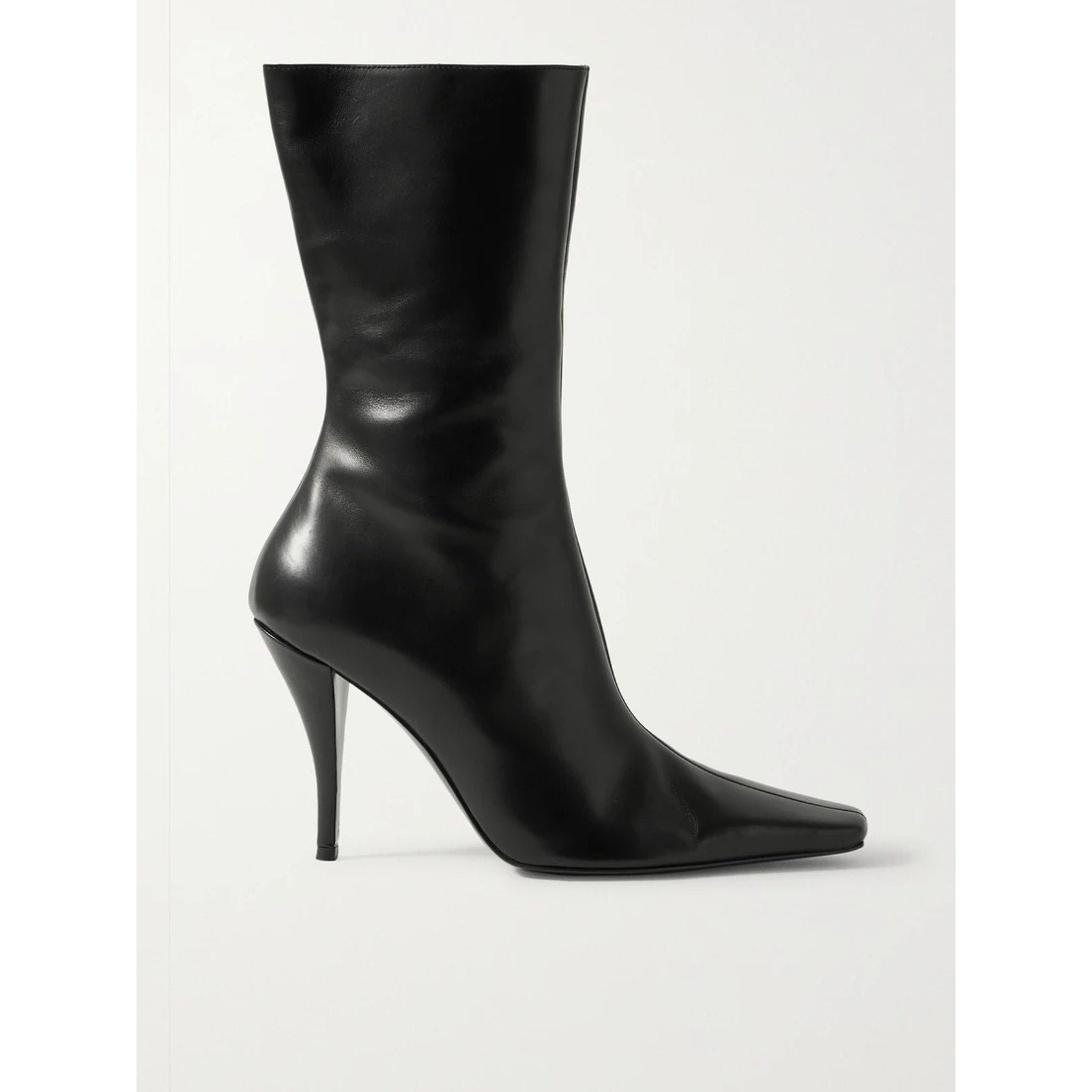 The Row 'Shrimpton' Black Leather Ankle Boots Size 9