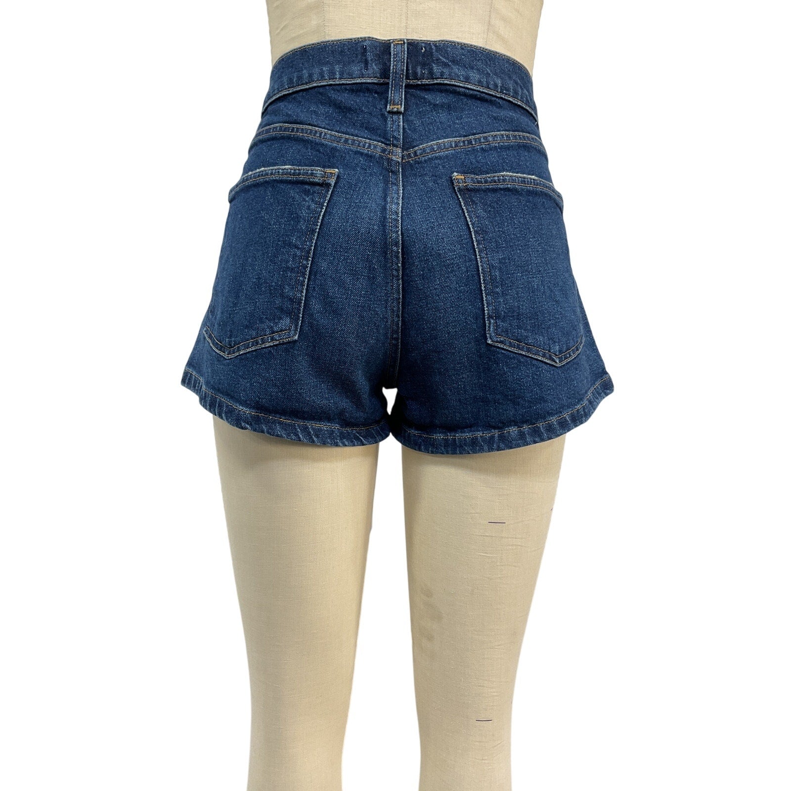 Agolde 'Ridley' Blue Cotton Short Size 30