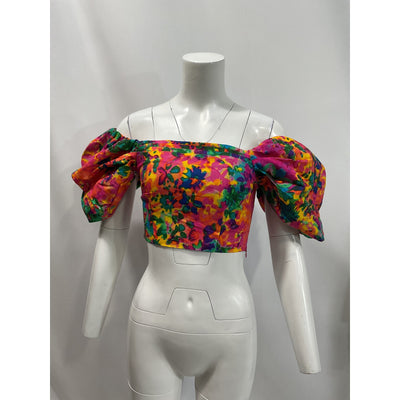Elliatt 'Rae' Pink Cotton Blend Off Shoulder Puff Sleeve Top Size XS - NWT