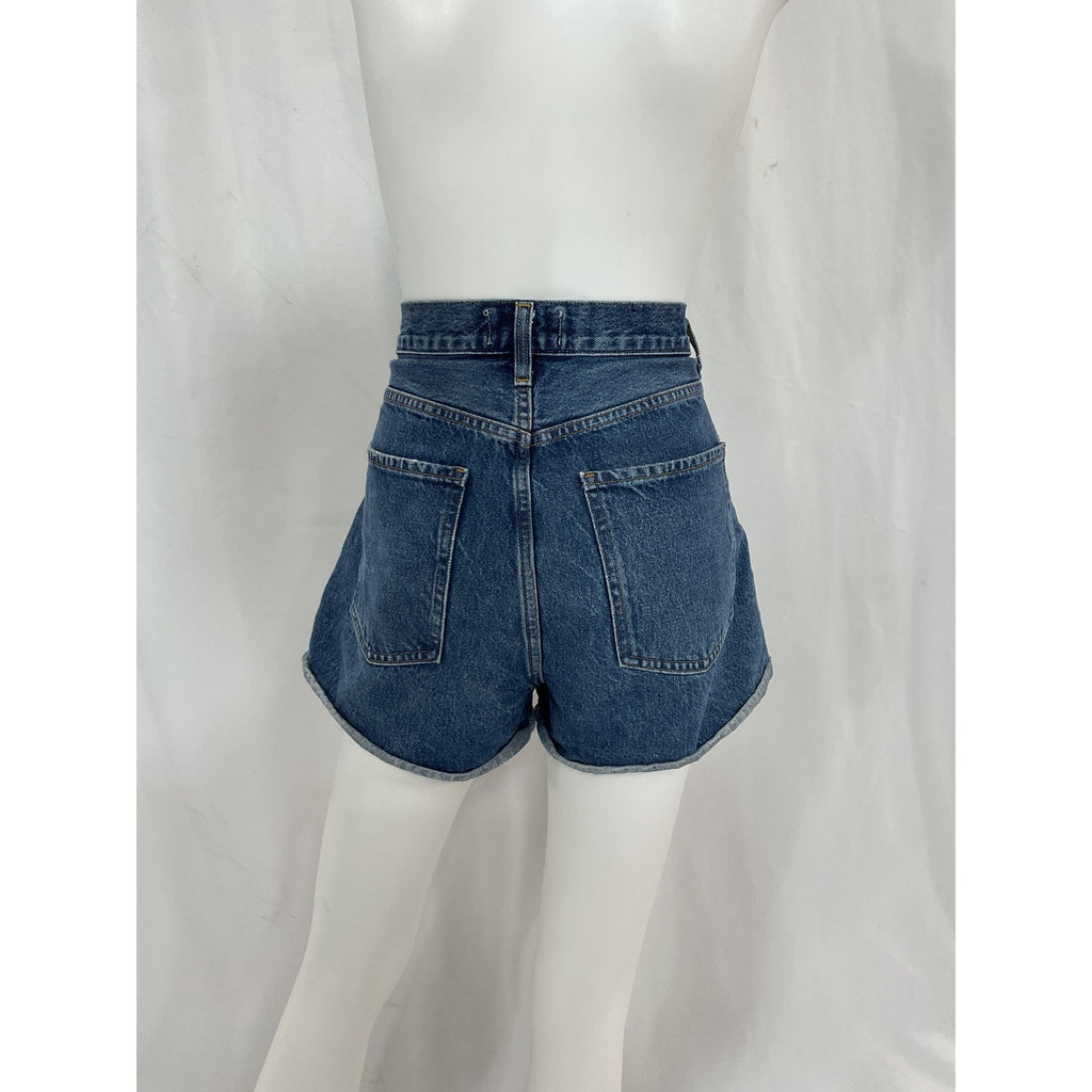 Agolde 'Dee' Blue Denim Jean Short Size 29