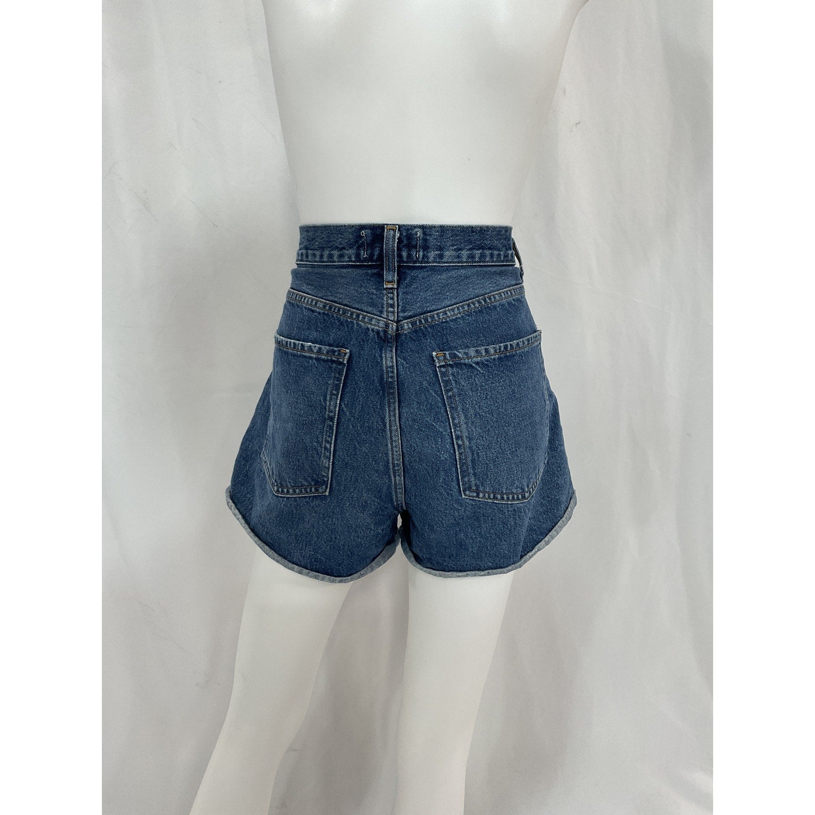 Agolde 'Dee' Blue Denim Jean Short Size 29