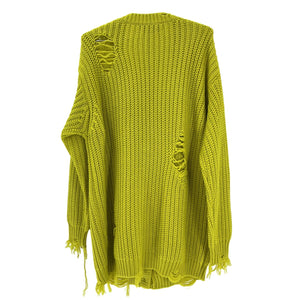 Ser.O.Ya Distressed Green Florence Cardigan Size S