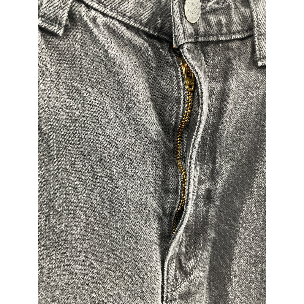 Mother Snacks! High Waisted Double Black Cotton Stack Hover Denim Jean Size 27
