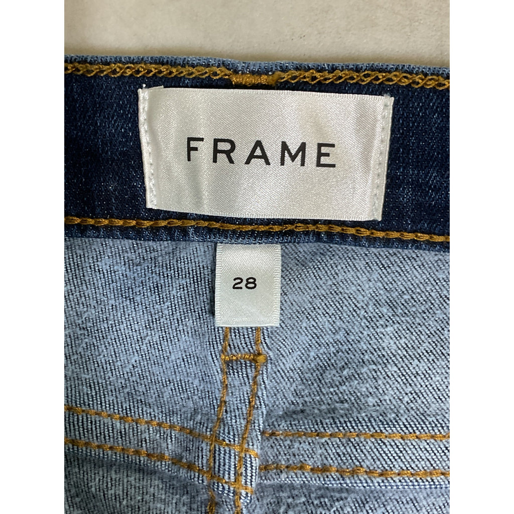 Frame 'Le' Blue High Flare Denim Jean Size 28 - NWT