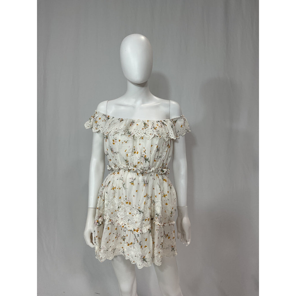 Tularosa 'Berklee' White Linen Mini Dress Size S