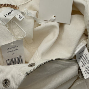 Ronny Kobo Off-white Denim Minidress Size XS