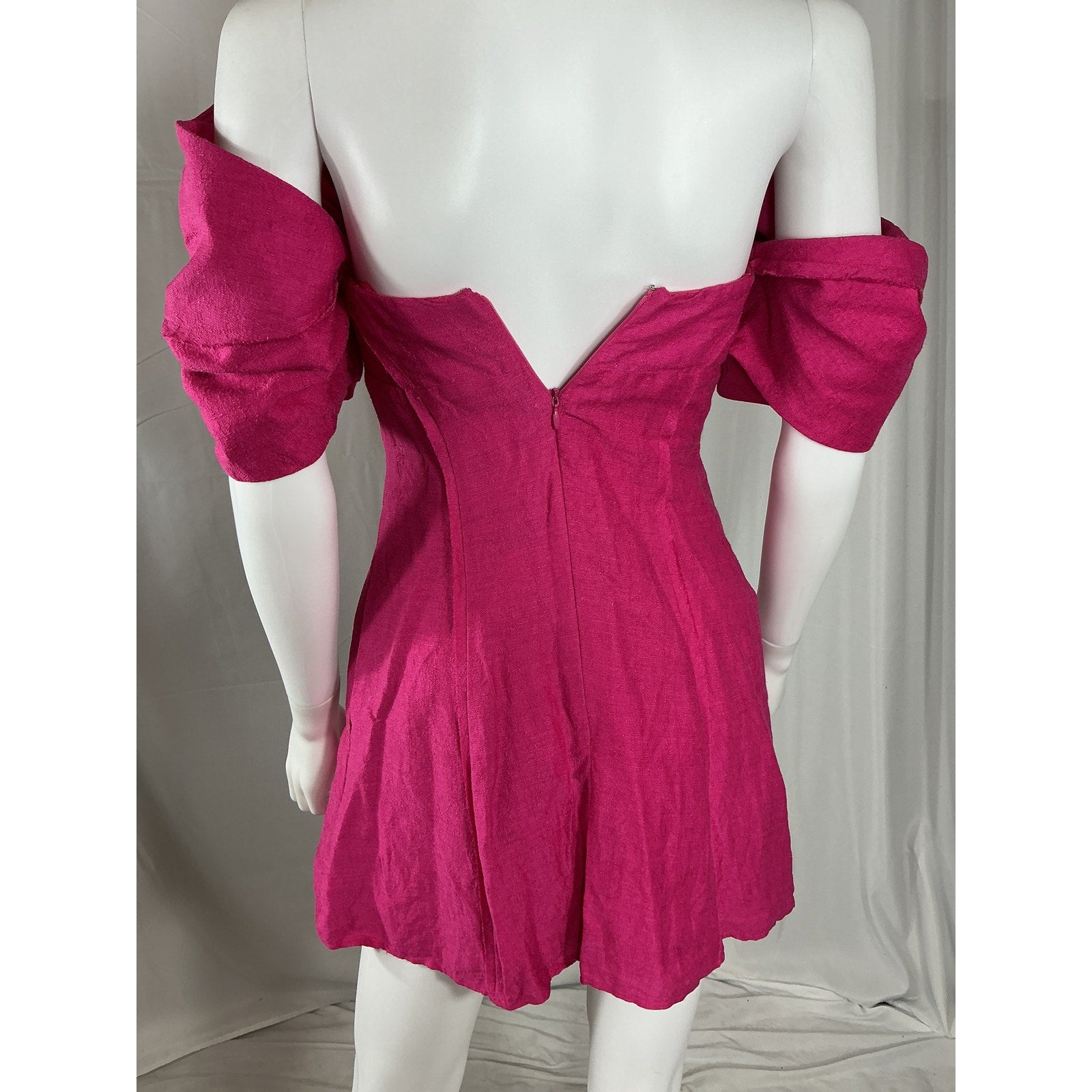 Cult Gaia 'Asal' Pink Linen Dress Size 0