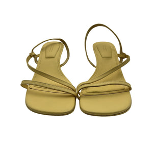 Simkhai Strappy Yellow Cedonia Kitten Heel Sandal Size 37 EU / US 7