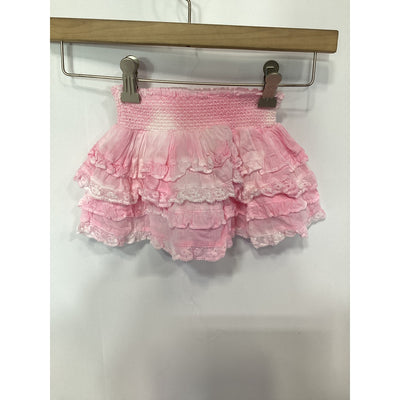Loveshackfancy Girls 'Billie' Pink Skirt Size M