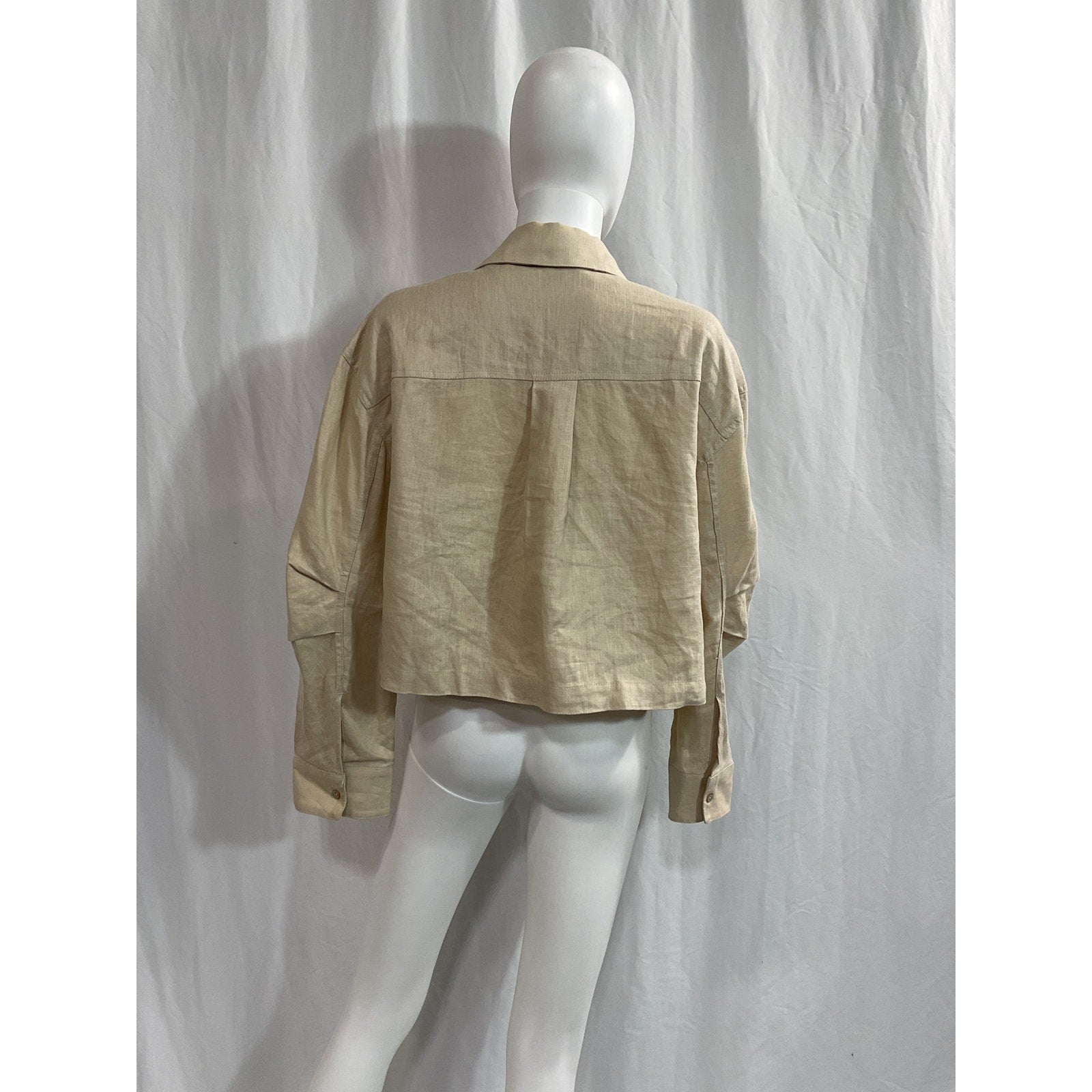 L'Academie 'Josefin' Beige Blouse Size M