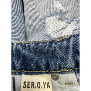Ser.O.Ya 'Alli' Blue Denim Skirt Size 25