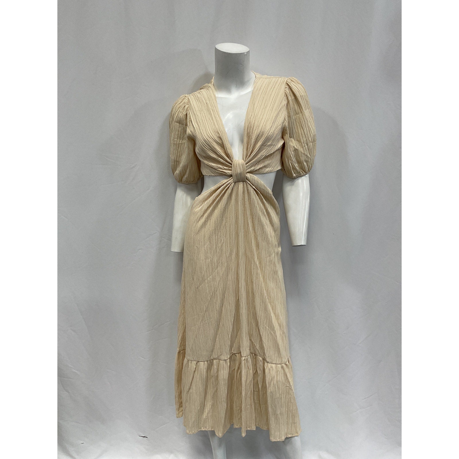 Line & Dot 'Ella' White Rayon Midi Dress Size XS