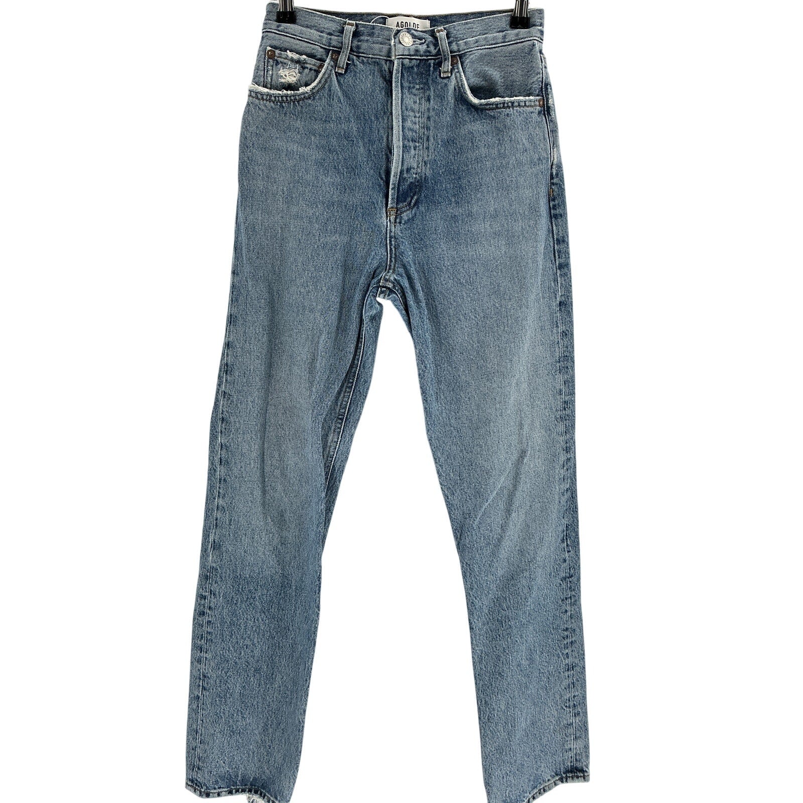 Agolde '90'S' Blue Cotton Pinch Waist Jean Size 24