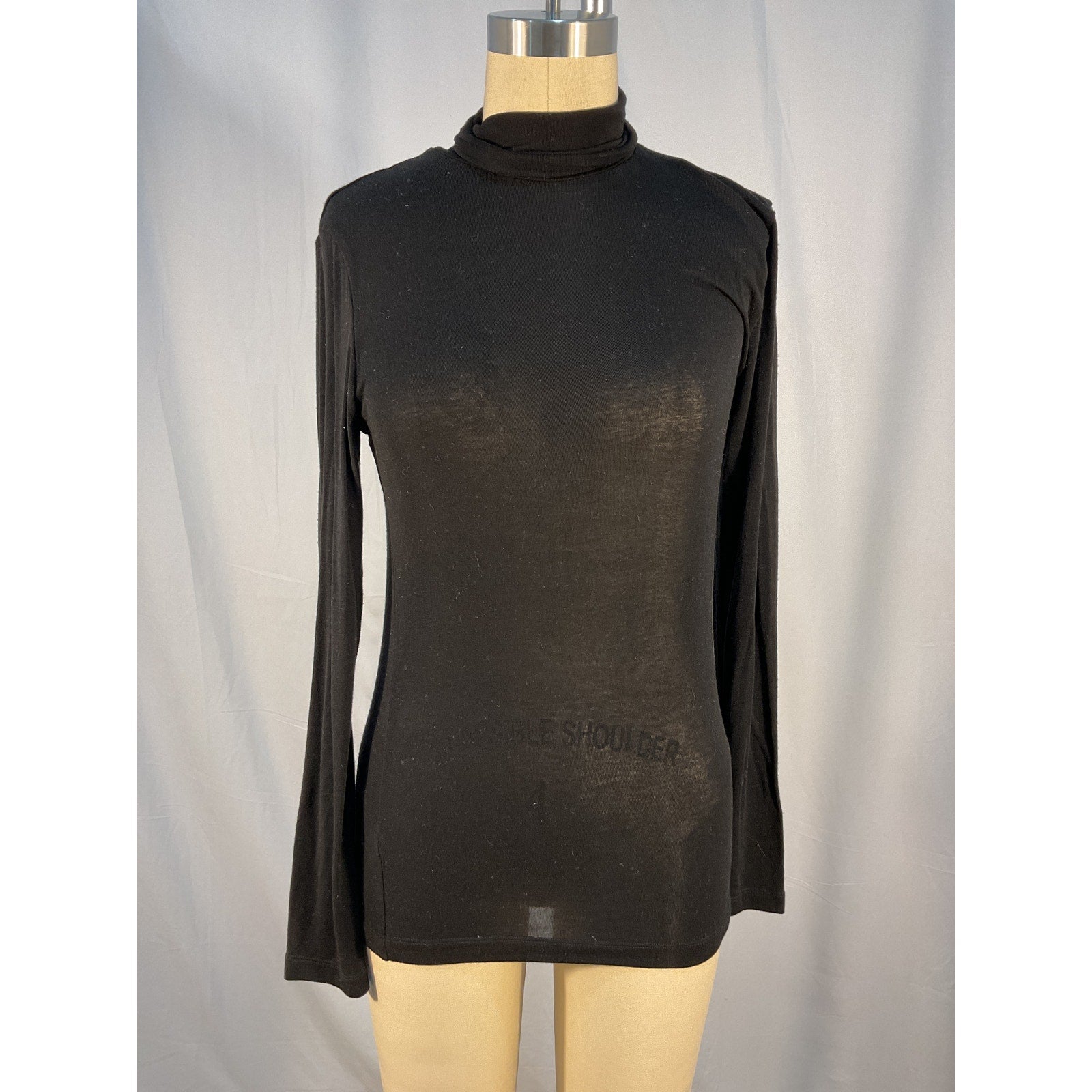 Agolde 'Pascale' Black Turtleneck Size S
