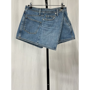 Simkhai 'Molly' Blue Cotton Mini Skort Size 25