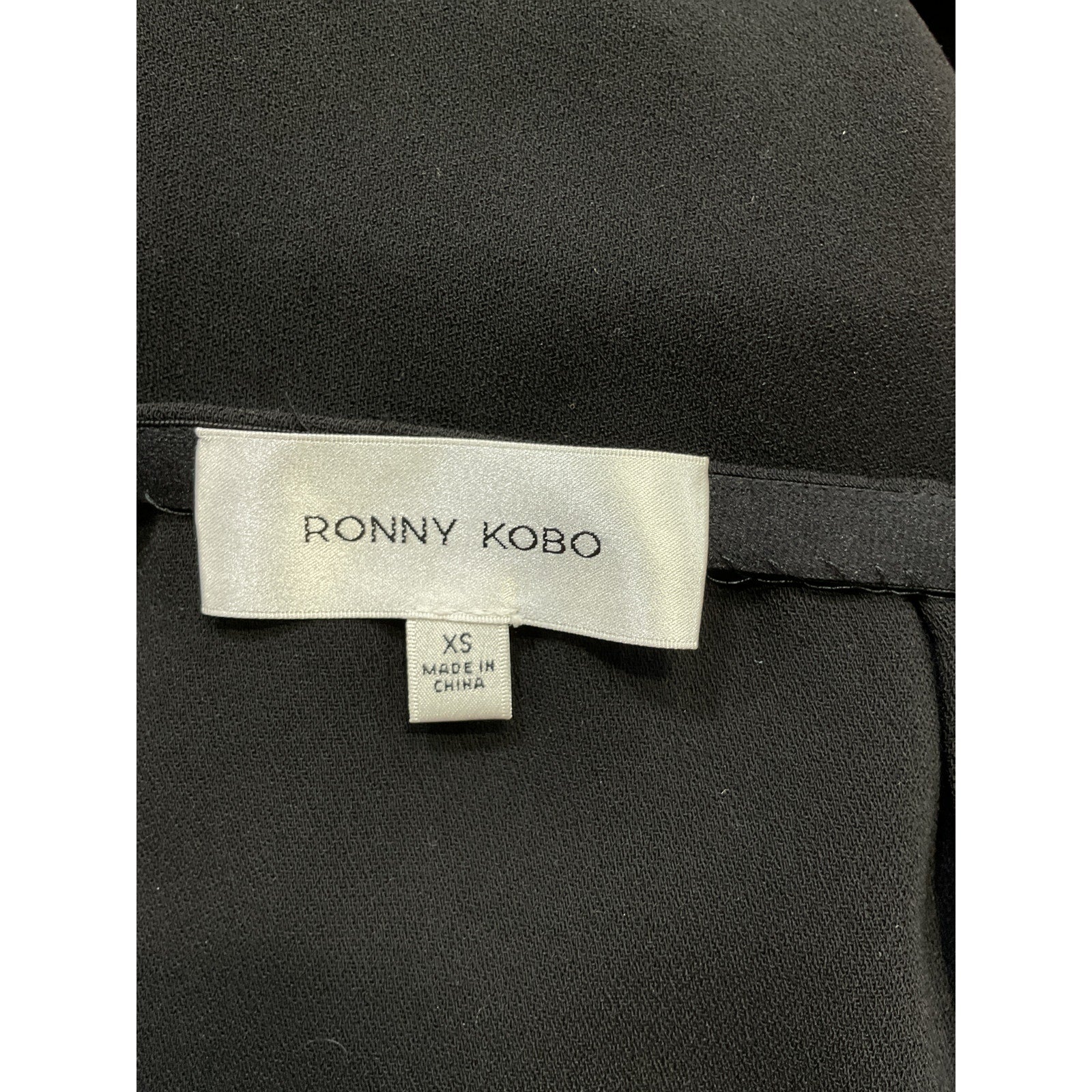 Ronny Kobo 'Zaya' Black Crepe Skirt Size XS