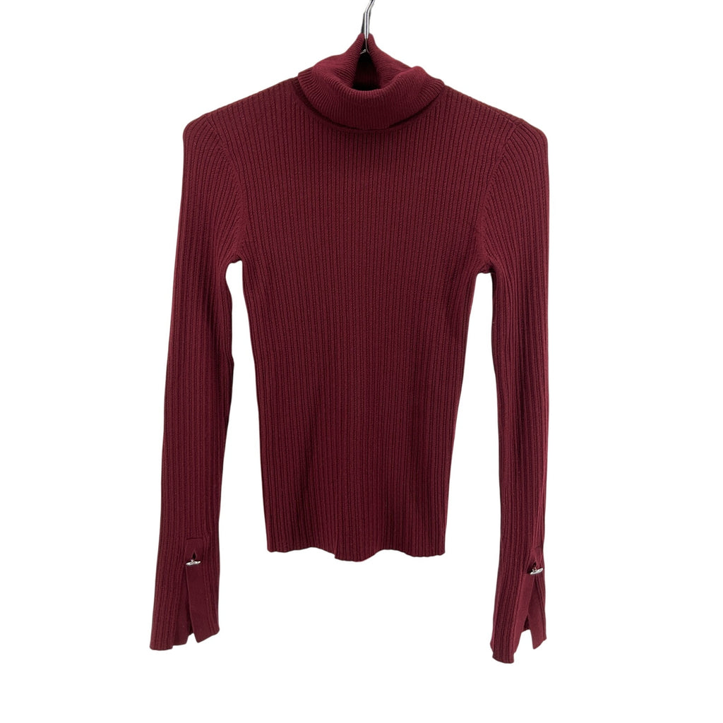 A.L.C. 'Jett' Red Merino Wool Top Size S