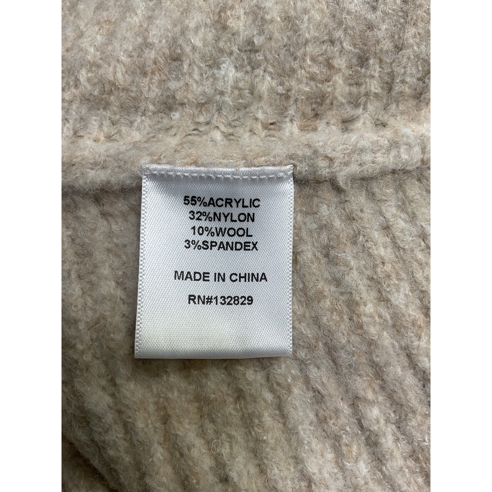 Michael Costello x Revolve  'Safia' Cream Acrylic Peek A Boo Crop Sweater Size S